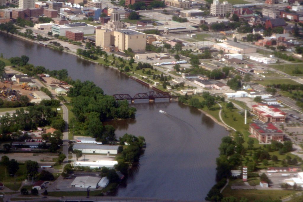 Downtown Saginaw Aerial