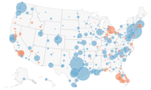 Geography of Jobs map