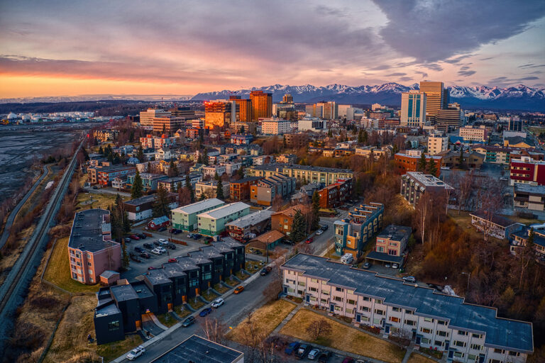 Anchorage Alaska in summer