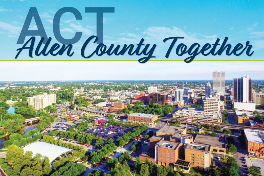 ACT cover with a Fort Wayne skyline