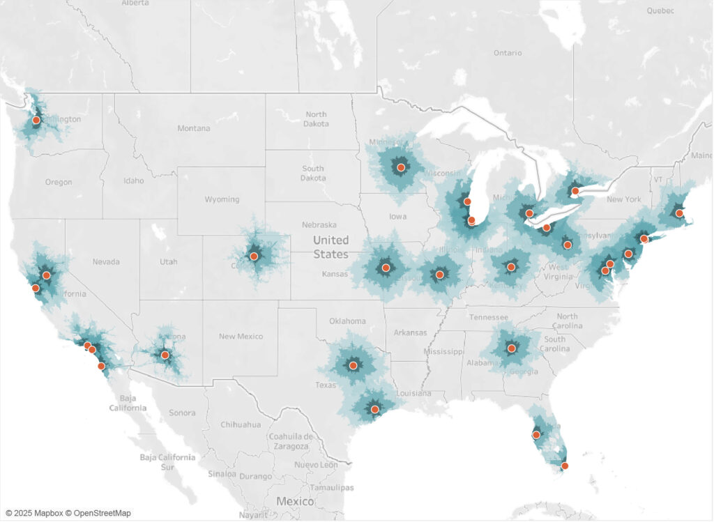 Sports Market travel map